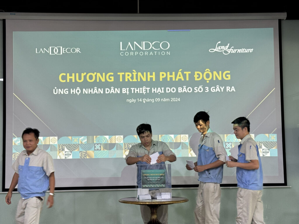 Landco Corporation cùng toàn thể CBCNV đã chung tay ủng hộ